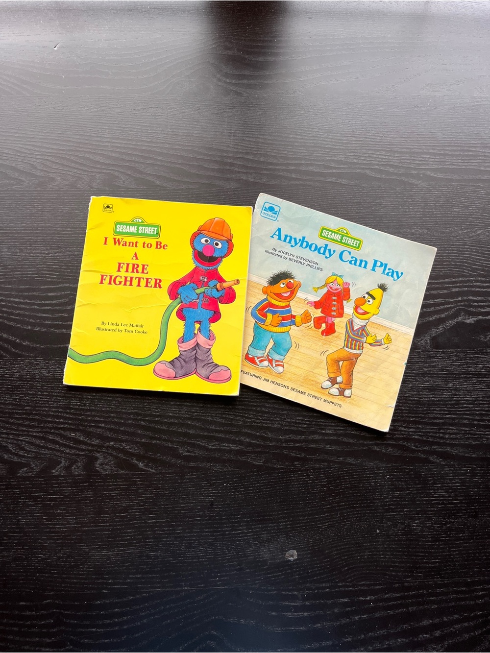 Vintage Sesame Street Golden Books Lot Grover Firefighter Ernie Bert - Picture 14 of 14